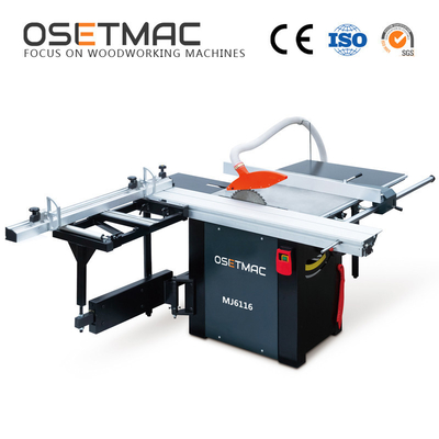 Small Sliding Table Saw 1.6 M for Small Space Workshop Woodworking CNC Cutting Machine